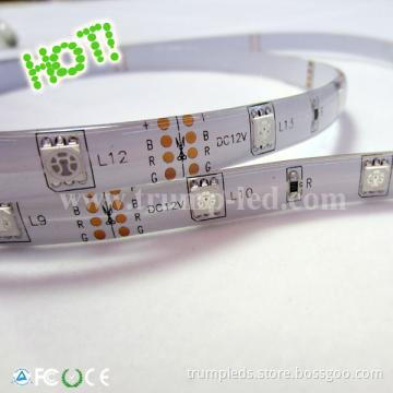 PU IP64 waterproof 12V flexible led strip 5050 60